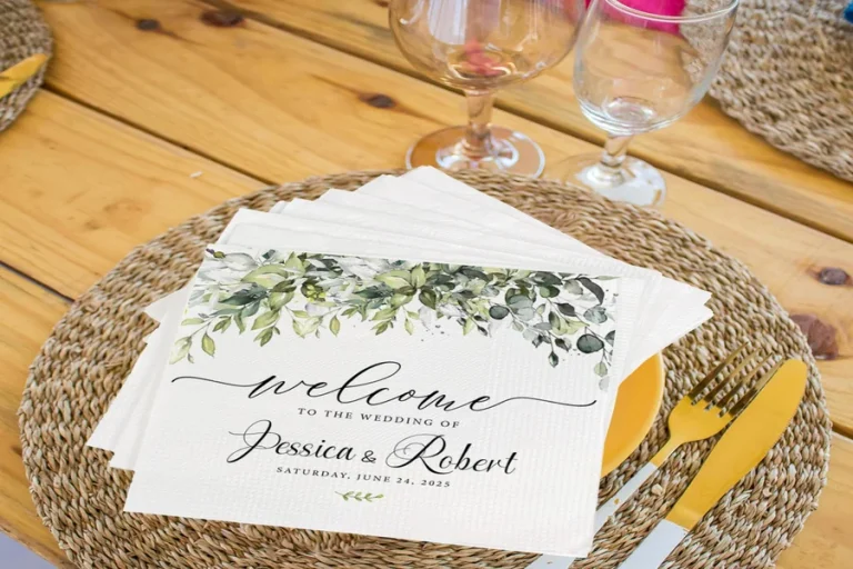 Custom Wedding Napkins