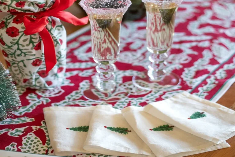 Embroidered Cocktail Napkins for Elegant